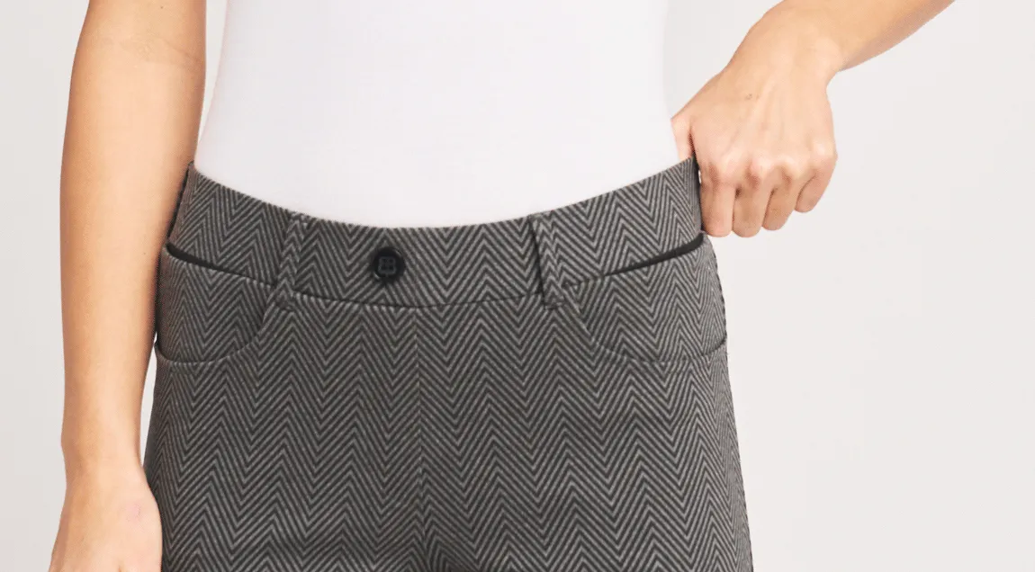 Straight-Leg | 7-Pocket Dress Pant Yoga Pants (Ash Lombard)