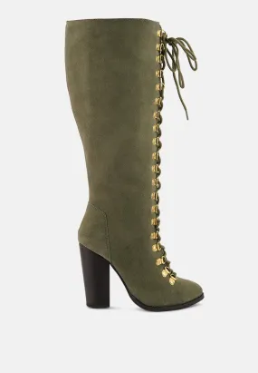 Street-Slay Antique Heeled Calf Boot By Ruw