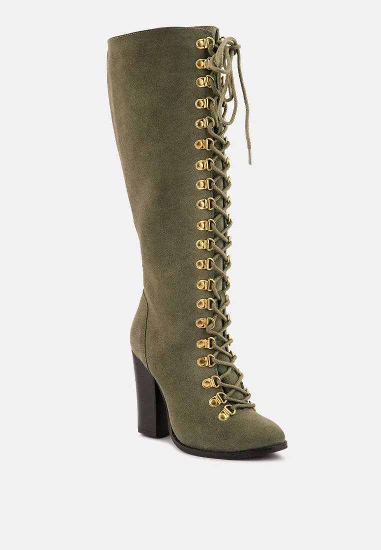 Street-Slay Antique Heeled Calf Boot By Ruw