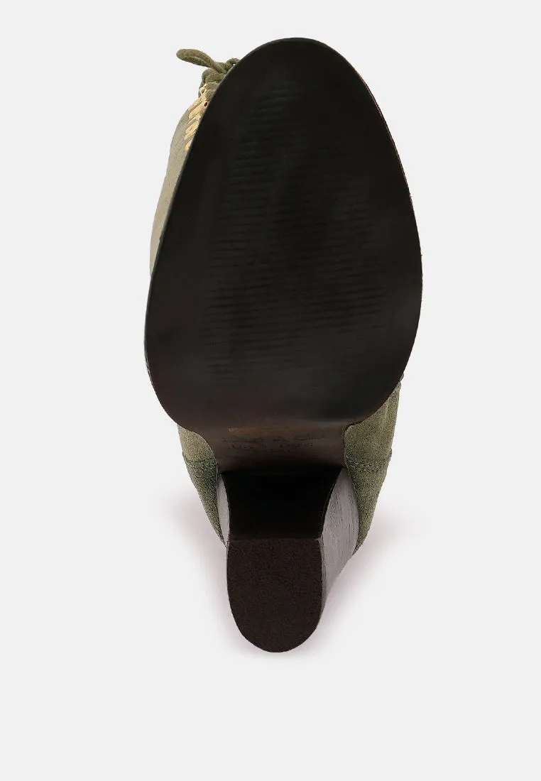 Street-Slay Antique Heeled Calf Boot By Ruw