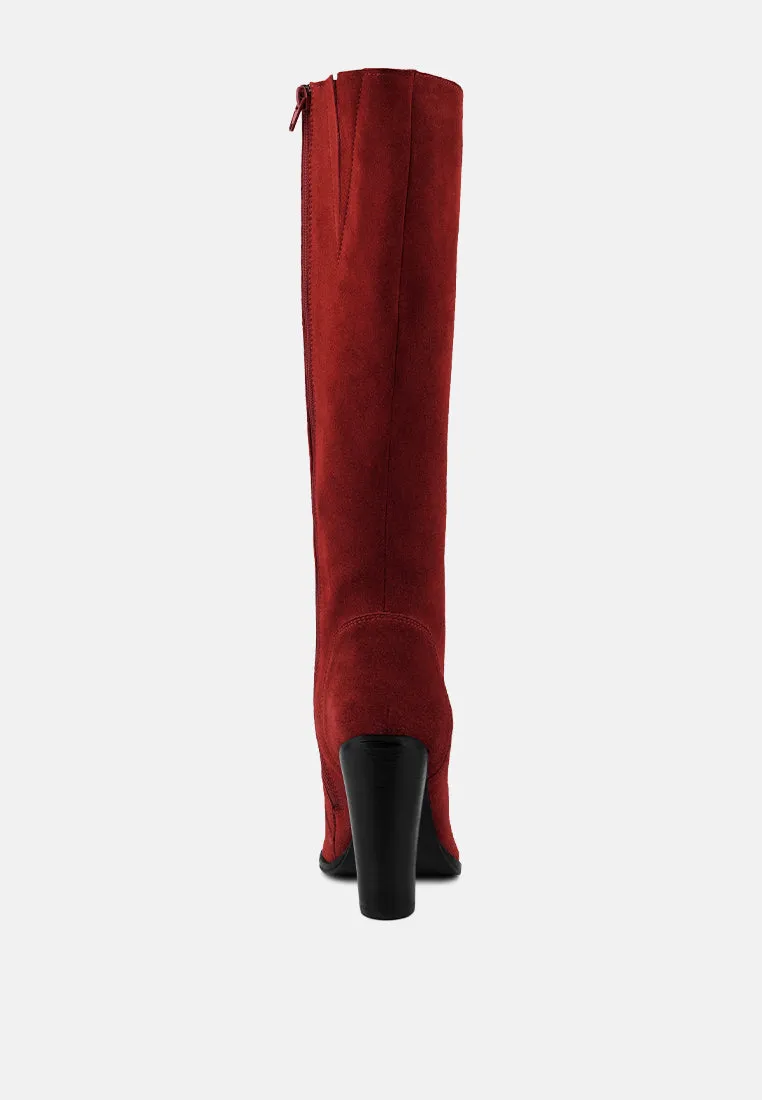 Street-Slay Antique Heeled Calf Boot By Ruw