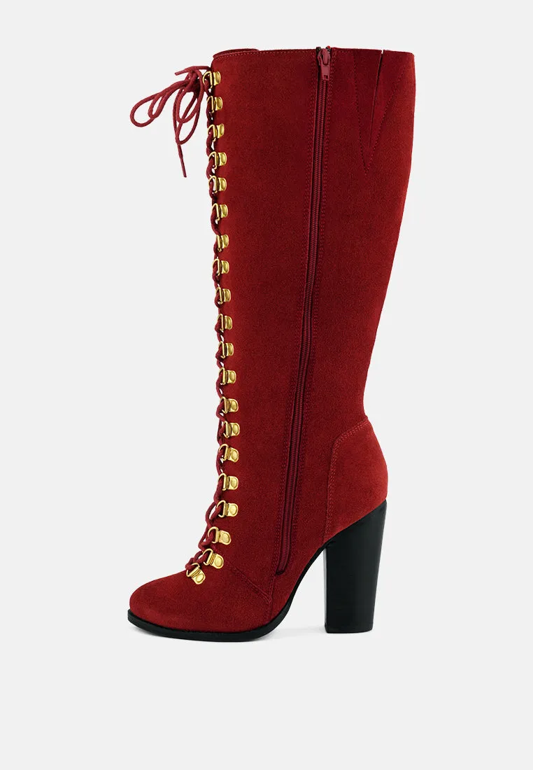 Street-Slay Antique Heeled Calf Boot By Ruw