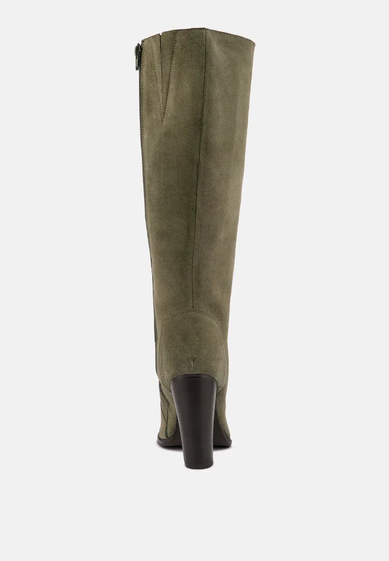 Street-Slay Antique Heeled Calf Boot By Ruw
