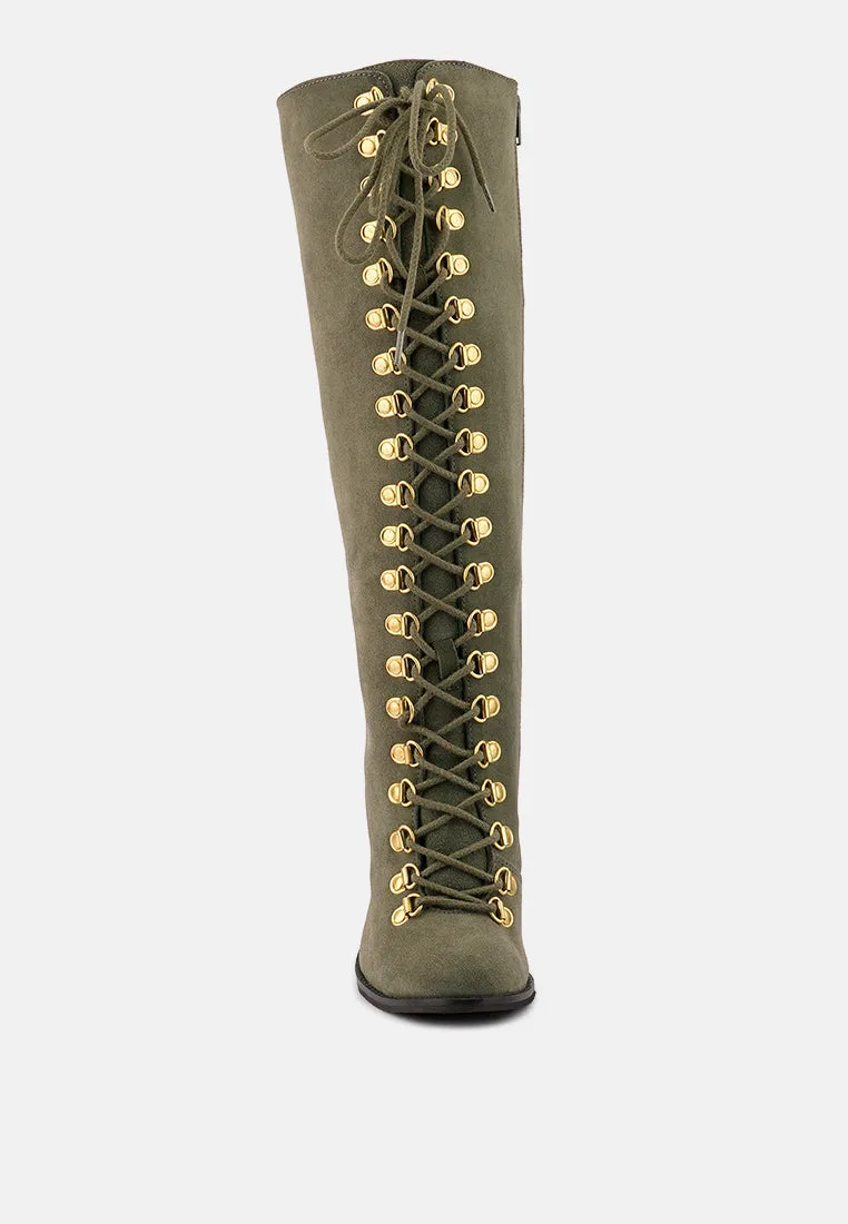 Street-Slay Antique Heeled Calf Boot By Ruw
