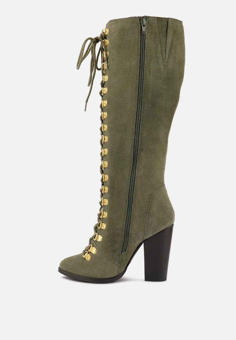 Street-Slay Antique Heeled Calf Boot By Ruw
