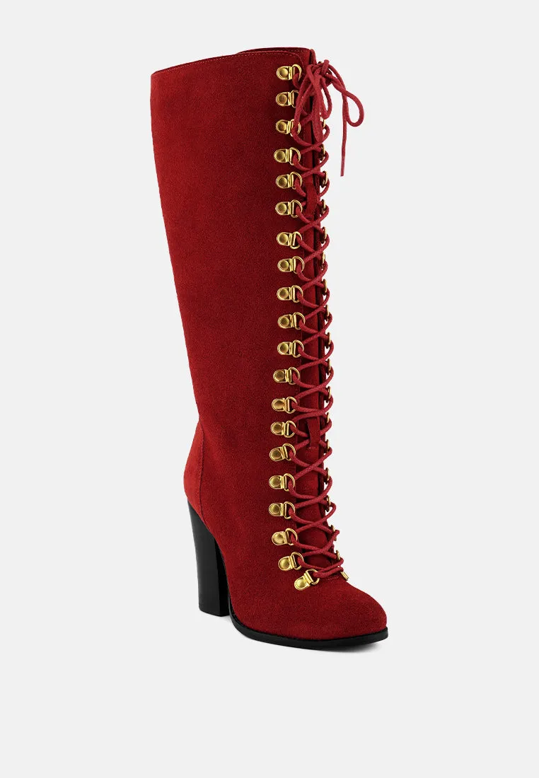 Street-Slay Antique Heeled Calf Boot By Ruw