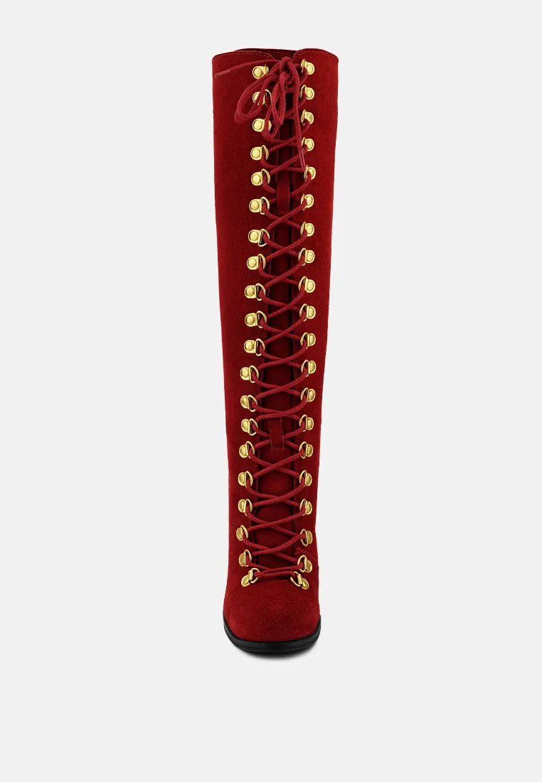 Street-Slay Antique Heeled Calf Boot By Ruw