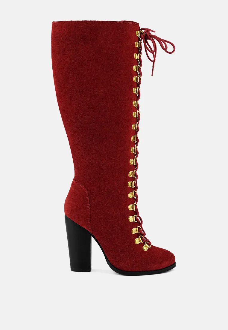 Street-Slay Antique Heeled Calf Boot By Ruw