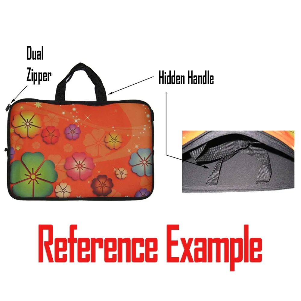 Tablet Sleeve Carrying Case w/ Hidden Handle – Sparkling Butterfly