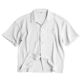 Textured Waffle Shirt - White