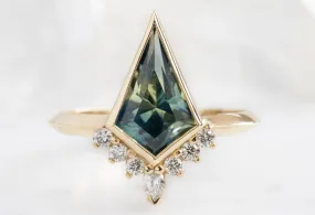 The Aster Ring with a 2.23ct Kite-Shaped Parti Sapphire