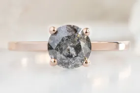 The Bryn Ring with a 1.12ct Round Salt and Pepper Diamond