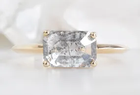 The Bryn Ring with a 1.39ct Emerald-Cut Salt and Pepper Diamond