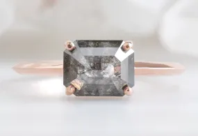The Bryn Ring with a 1.51ct Emerald-Cut Black Diamond
