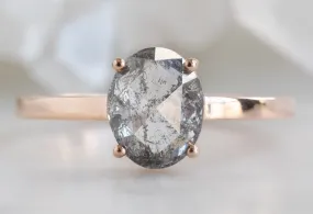 The Bryn Ring with a 1.63ct Oval-Cut Salt and Pepper Diamond