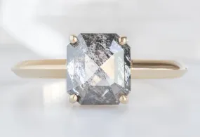 The Bryn Ring with a 1.93ct Emerald-Cut Salt and Pepper Diamond