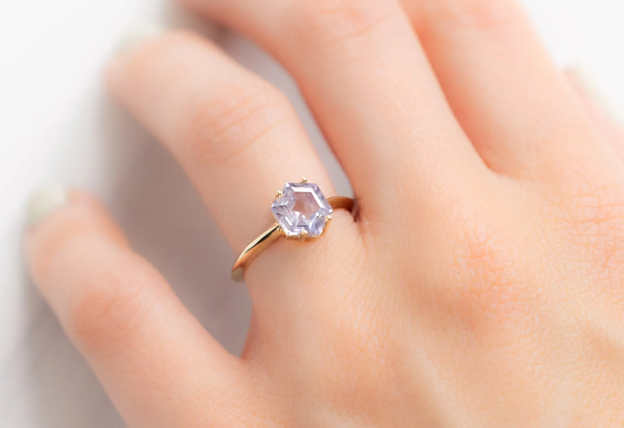 The Bryn Ring with a Montana Sapphire
