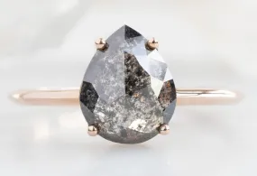 The Bryn Ring with a Rose-Cut Black Diamond