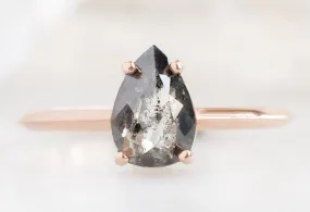 The Bryn Ring with a Rose-Cut Salt and Pepper Diamond