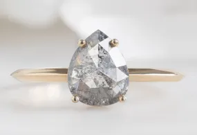 The Bryn Ring with a Rose-Cut Salt and Pepper Diamond