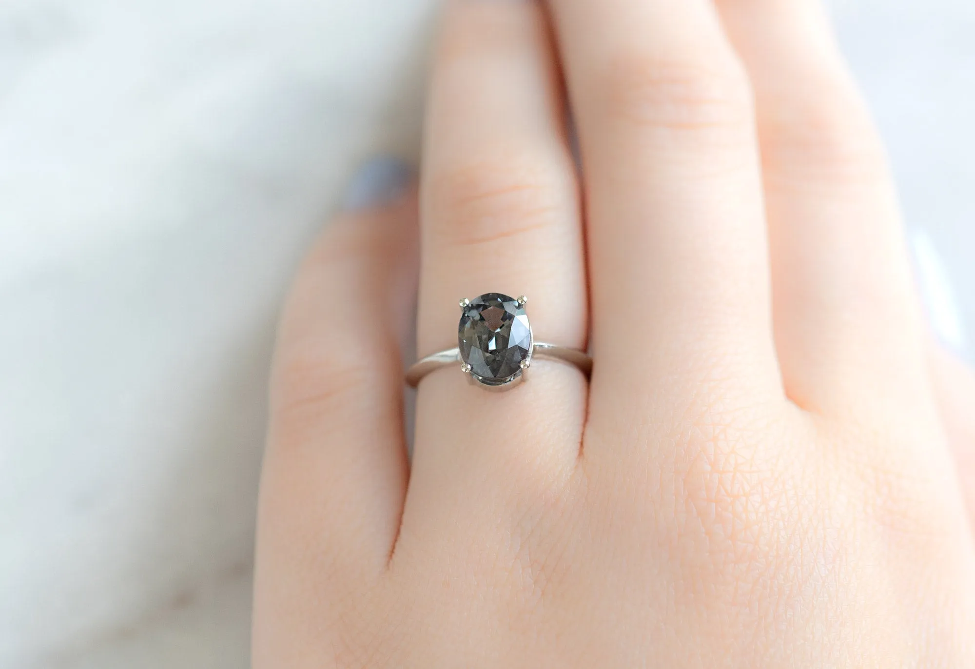 The Bryn Ring with an Oval-Cut Spinel