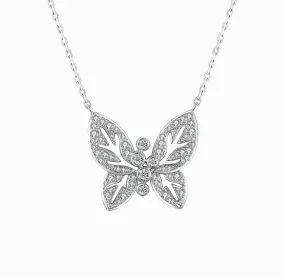 THIALH - FAUNA & FLORA - Butterfly Diamond Necklace