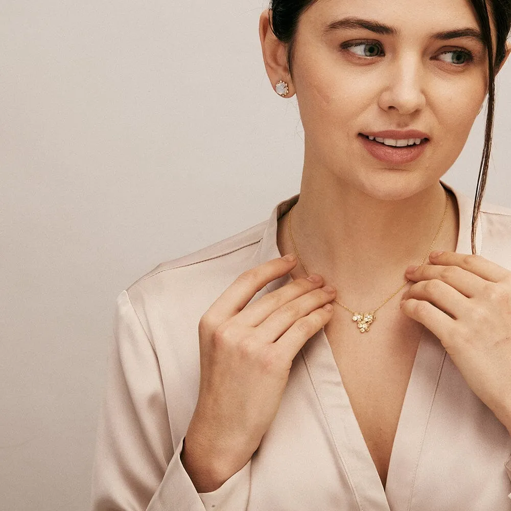 Three Flower Necklace