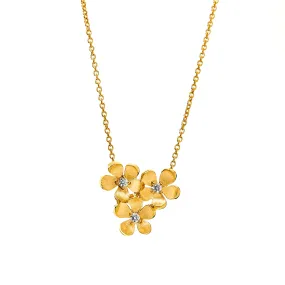 Three Flower Necklace