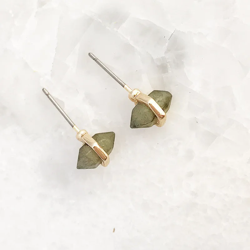 Tiny Semi Precious Stud Earrings