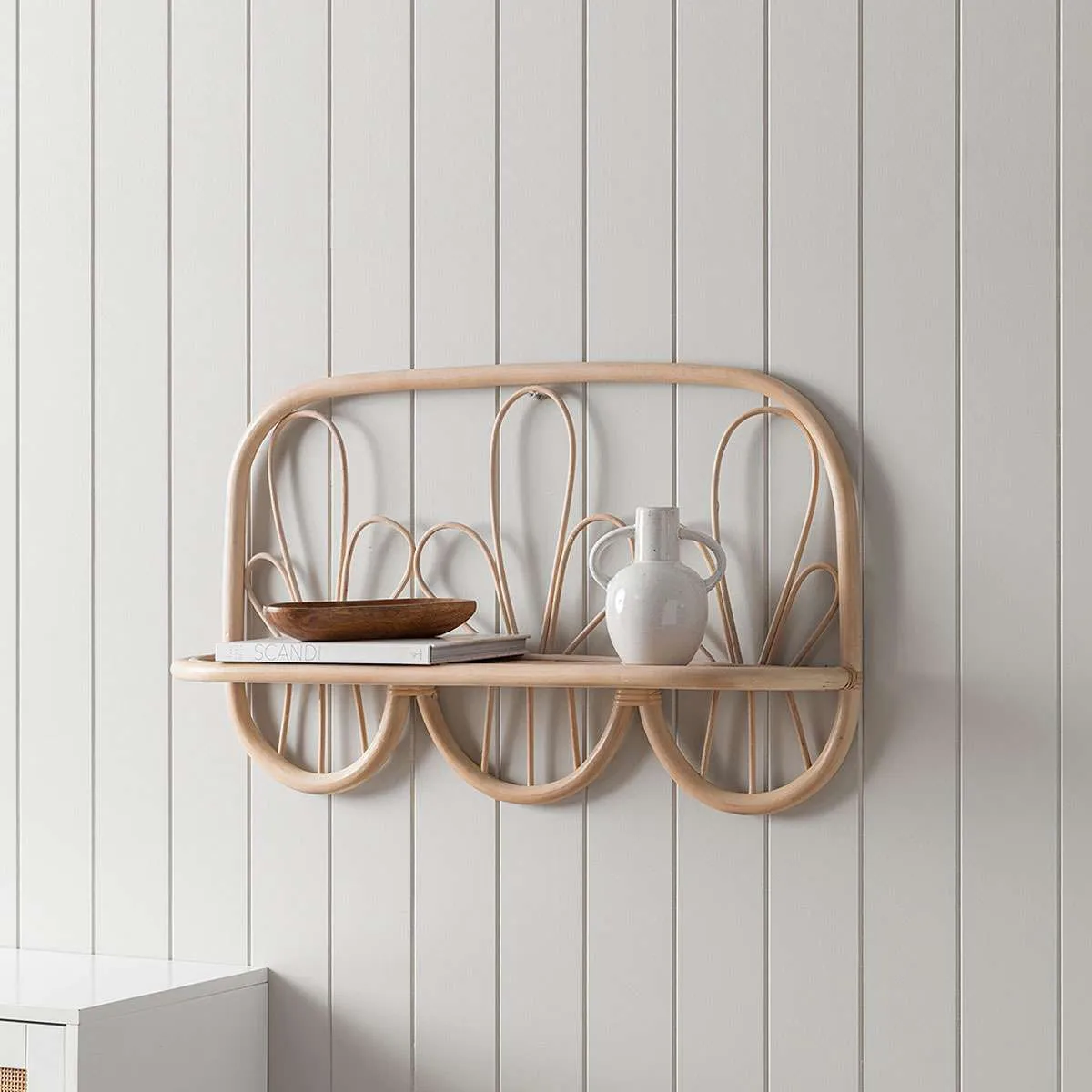 Ziggy Rattan Wall Shelf Ledge